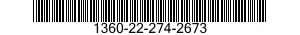 1360-22-274-2673  1360222742673 222742673