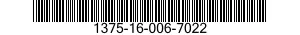 1375-16-006-7022 CAP,BLASTING,PRACTICE 1375160067022 160067022