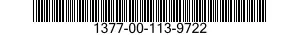 1377-00-113-9722  1377001139722 001139722