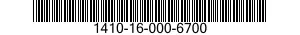 1410-16-000-6700 DUMMY GUIDED MISSILE,SURFACE ATTACK 1410160006700 160006700