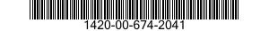 1420-00-674-2041 FIN 1420006742041 006742041