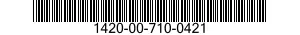 1420-00-710-0421  1420007100421 007100421