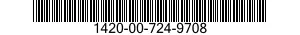 1420-00-724-9708 PLATE,MOUNTING,SAFETY-ARMING DEVICE 1420007249708 007249708