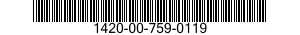 1420-00-759-0119 SEAL,COVER 1420007590119 007590119