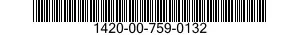 1420-00-759-0132 RING,RETAINING 1420007590132 007590132