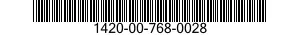 1420-00-768-0028  1420007680028 007680028