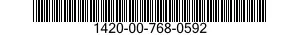 1420-00-768-0592  1420007680592 007680592