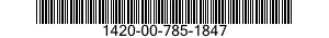 1420-00-785-1847  1420007851847 007851847