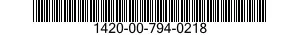 1420-00-794-0218  1420007940218 007940218