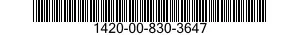 1420-00-830-3647  1420008303647 008303647