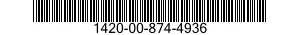 1420-00-874-4936 PISTON SERVO 1420008744936 008744936