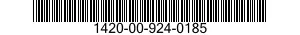 1420-00-924-0185  1420009240185 009240185