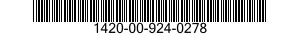 1420-00-924-0278  1420009240278 009240278