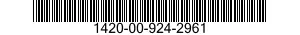 1420-00-924-2961  1420009242961 009242961