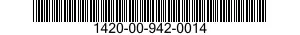1420-00-942-0014  1420009420014 009420014