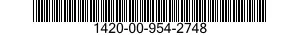 1420-00-954-2748  1420009542748 009542748