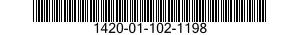 1420-01-102-1198 GUIDANCE SECTION,GUIDED MISSILE 1420011021198 011021198