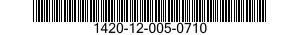 1420-12-005-0710 CABLE ASSEMBLY,SPECIAL PURPOSE,ELECTRICAL 1420120050710 120050710