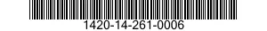 1420-14-261-0006  1420142610006 142610006