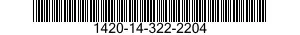 1420-14-322-2204  1420143222204 143222204