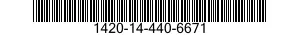 1420-14-440-6671 SEEKER SECTION,INFRARED,GUIDED MISSILE 1420144406671 144406671