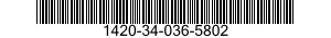 1420-34-036-5802 BATTERY,EXPLOSIVE ACTUATED,GUIDED MISSILE 1420340365802 340365802