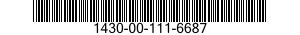 1430-00-111-6687  1430001116687 001116687