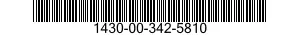 1430-00-342-5810  1430003425810 003425810