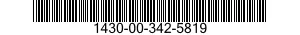 1430-00-342-5819  1430003425819 003425819