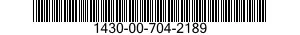 1430-00-704-2189  1430007042189 007042189