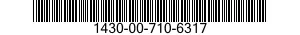 1430-00-710-6317  1430007106317 007106317