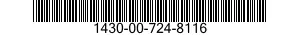 1430-00-724-8116  1430007248116 007248116