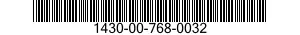 1430-00-768-0032  1430007680032 007680032