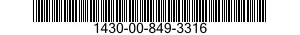 1430-00-849-3316  1430008493316 008493316