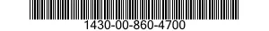 1430-00-860-4700  1430008604700 008604700