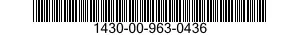 1430-00-963-0436  1430009630436 009630436