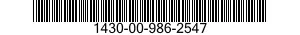 1430-00-986-2547  1430009862547 009862547