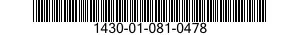 1430-01-081-0478  1430010810478 010810478