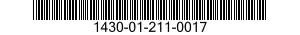 1430-01-211-0017  1430012110017 012110017