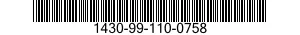 1430-99-110-0758 LABEL STRIP 1430991100758 991100758