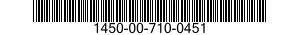1450-00-710-0451  1450007100451 007100451