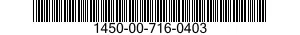 1450-00-716-0403  1450007160403 007160403