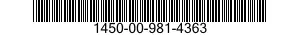 1450-00-981-4363  1450009814363 009814363