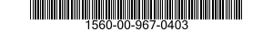 1560-00-967-0403  1560009670403 009670403