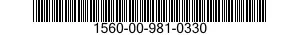 1560-00-981-0330  1560009810330 009810330