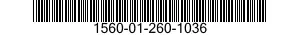 1560-01-260-1036 PLATE,STRUCTURAL,AIRCRAFT 1560012601036 012601036