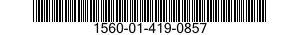 1560-01-419-0857 SUPPORT,STRUCTURAL COMPONENT,AIRCRAFT 1560014190857 014190857