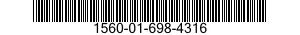 1560-01-698-4316 SUPPORT,STRUCTURAL COMPONENT,AIRCRAFT 1560016984316 016984316