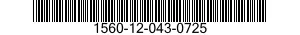 1560-12-043-0725  1560120430725 120430725