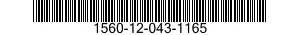 1560-12-043-1165  1560120431165 120431165